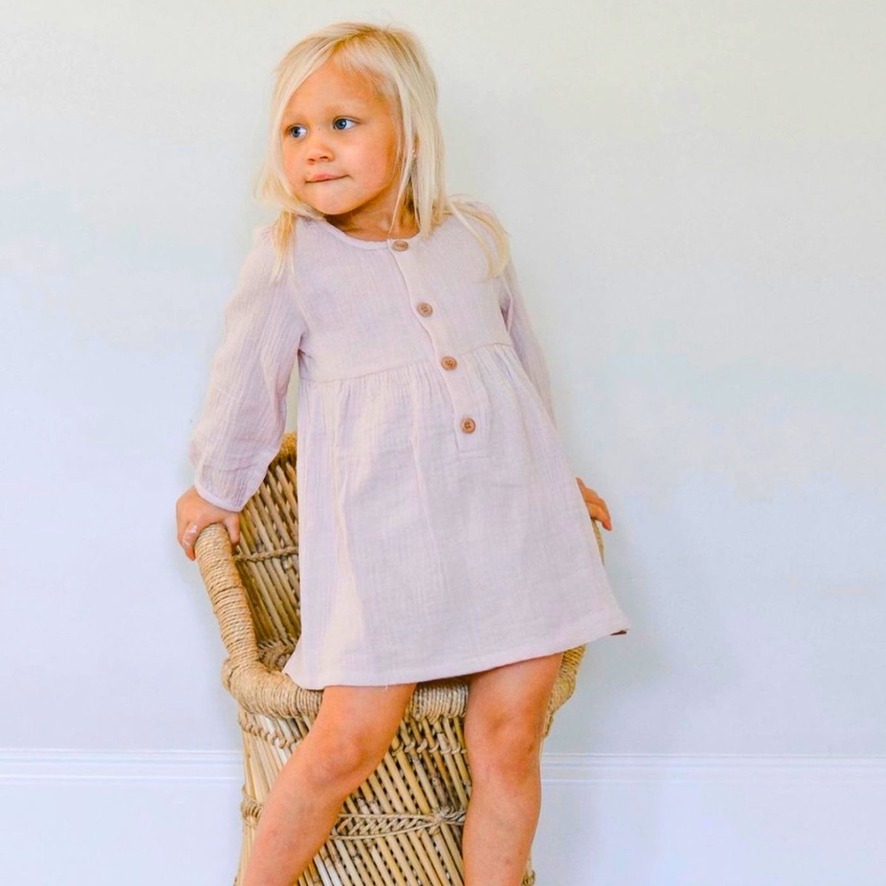 NIB Velvet Fawn Blush Muslin Girls Top Size 7T